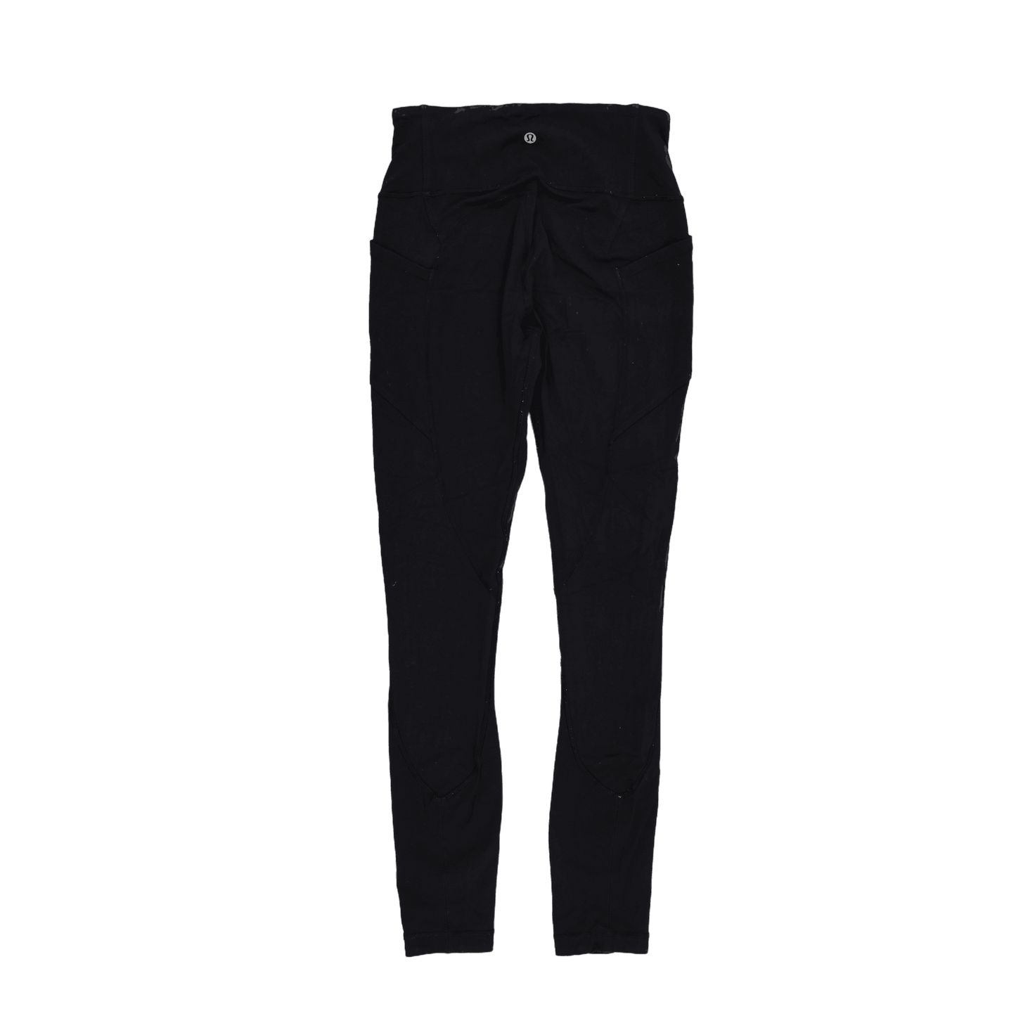 Lululemon High Rise Black Leggings Women's Size S Polyester Blend Athletic