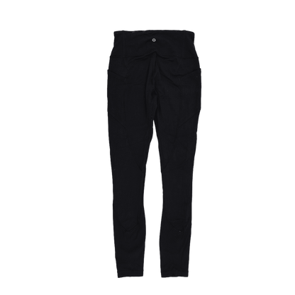 Lululemon High Rise Black Leggings Women's Size S Polyester Blend Athletic