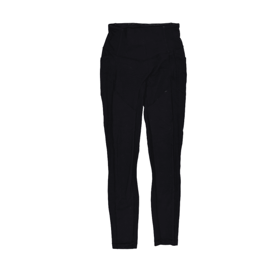 Lululemon High Rise Black Leggings Women's Size S Polyester Blend Athletic