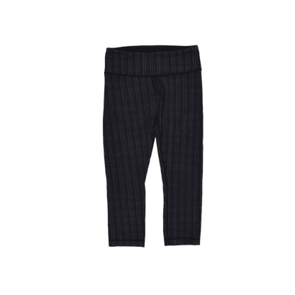 Lululemon Women's Cropped Activewear Leggings Black Size 6 Nylon Blend
