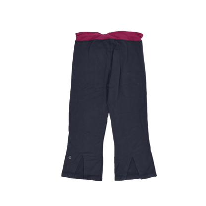 Lululemon Bootcut Yoga Pants Navy Blue Plum Size Small Stretch Fabric