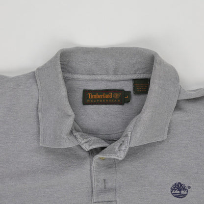 Timberland Vintage Grey Cotton Polo Shirt XL Casual Collared