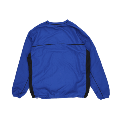 Starter Vintage Mens Blue Lightweight Windbreaker Size Medium Polyester V-Neck