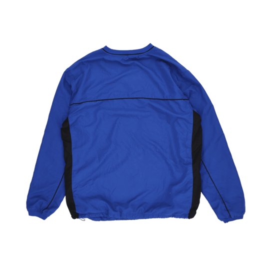 Starter Vintage Mens Blue Lightweight Windbreaker Size Medium Polyester V-Neck