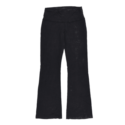 Lululemon Black Yoga Trousers Women's Size S 32in Inseam Polyester Blend