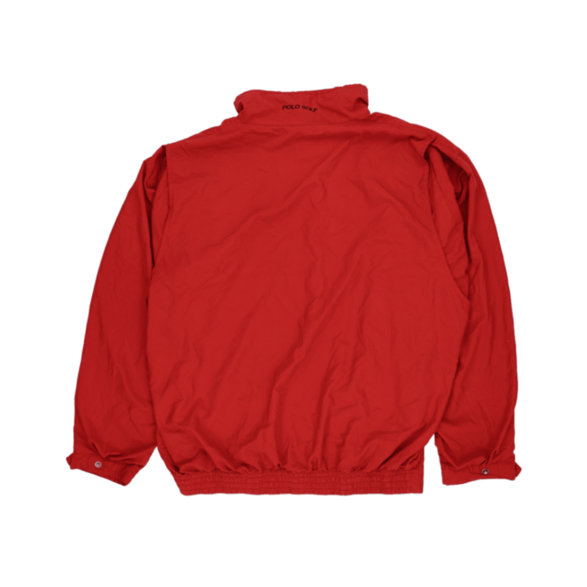 Polo Golf Ralph Lauren Vintage Red Pullover Windbreaker Jacket Medium Polyester Nylon Mesh High Neck