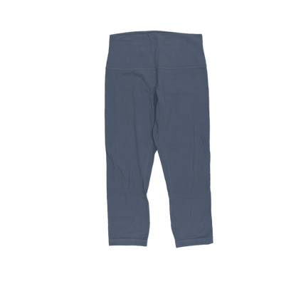 Lululemon Navy High Rise Cropped Leggings Women's Size 6 Performance Fabric Blend