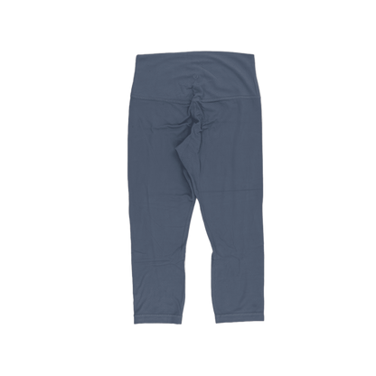 Lululemon Navy High Rise Cropped Leggings Women's Size 6 Performance Fabric Blend