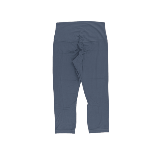 Lululemon Navy High Rise Cropped Leggings Women's Size 6 Performance Fabric Blend