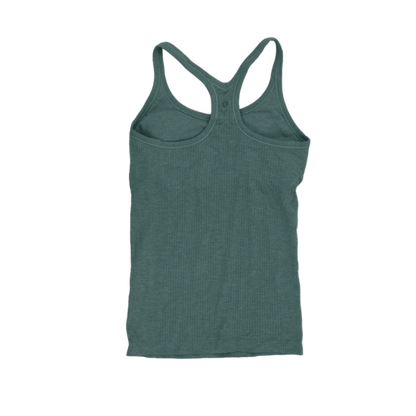 Teal Racerback Cotton Tank Top Women Size Small