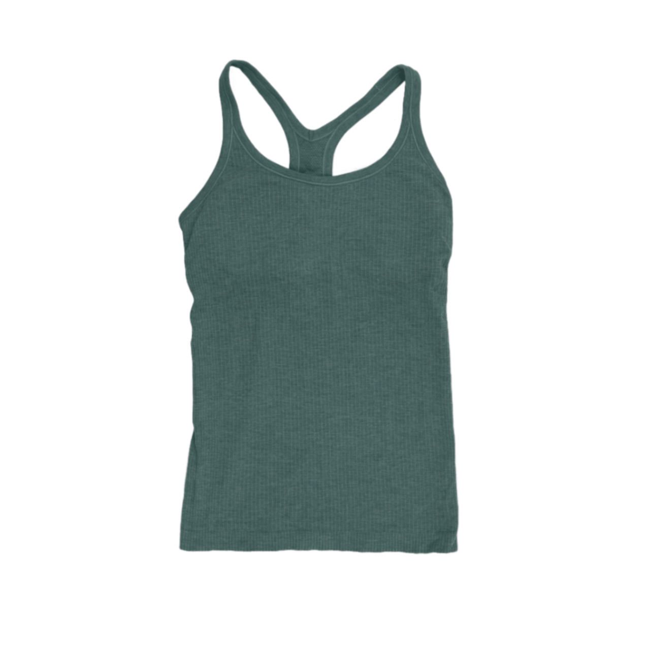 Teal Racerback Cotton Tank Top Women Size Small