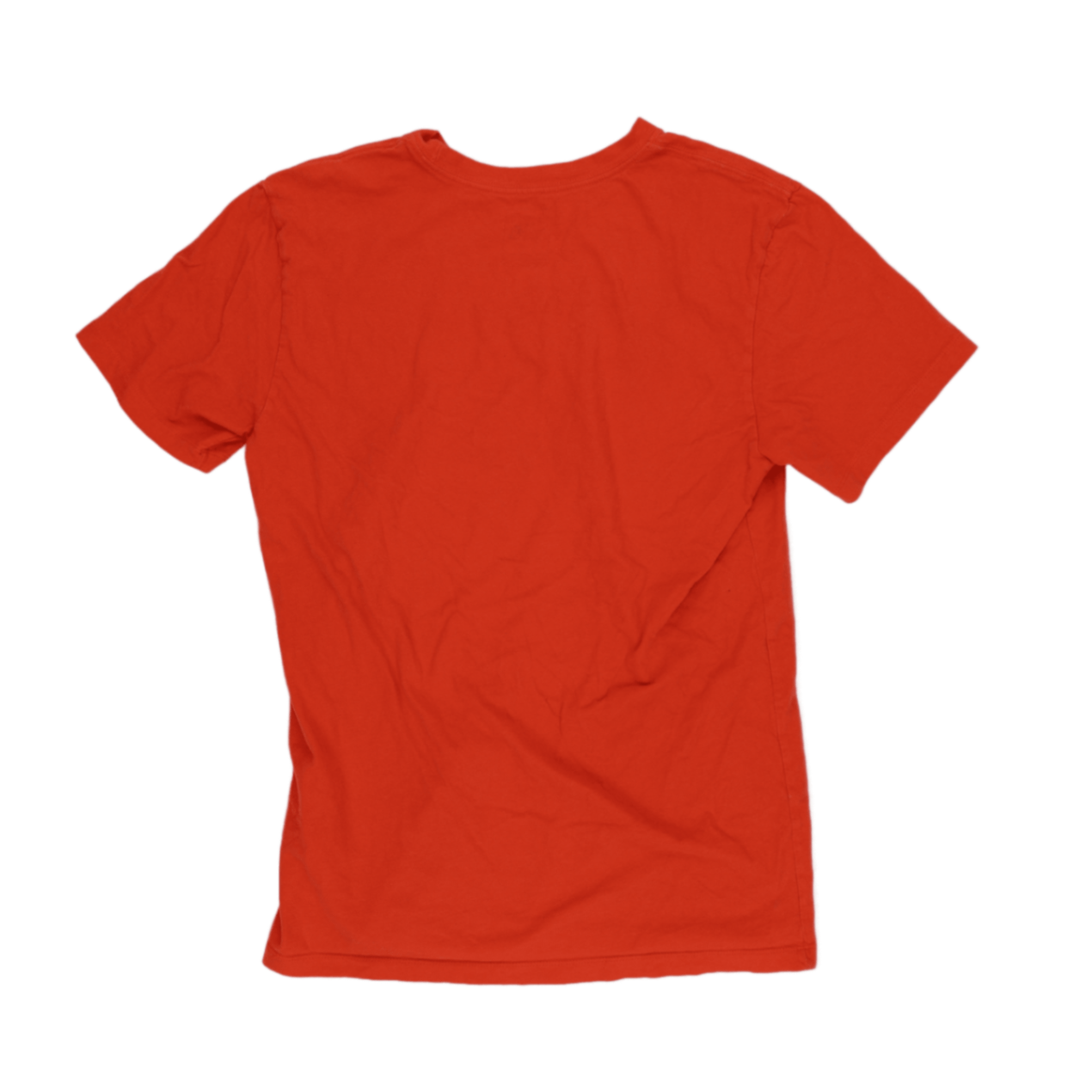 The North Face Orange Logo Graphic T-Shirt Men Medium Cotton Crew Neck