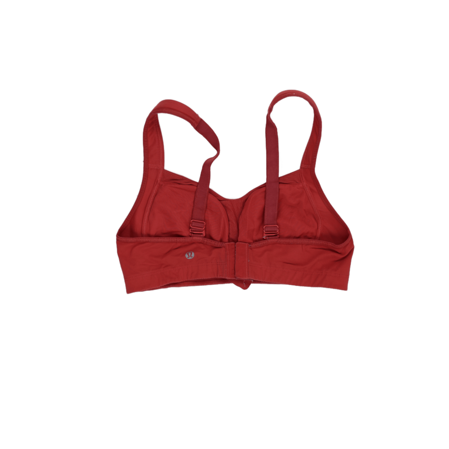 Lululemon Red Sports Bra Size 10 Cotton Blend Scoop Neck Adjustable