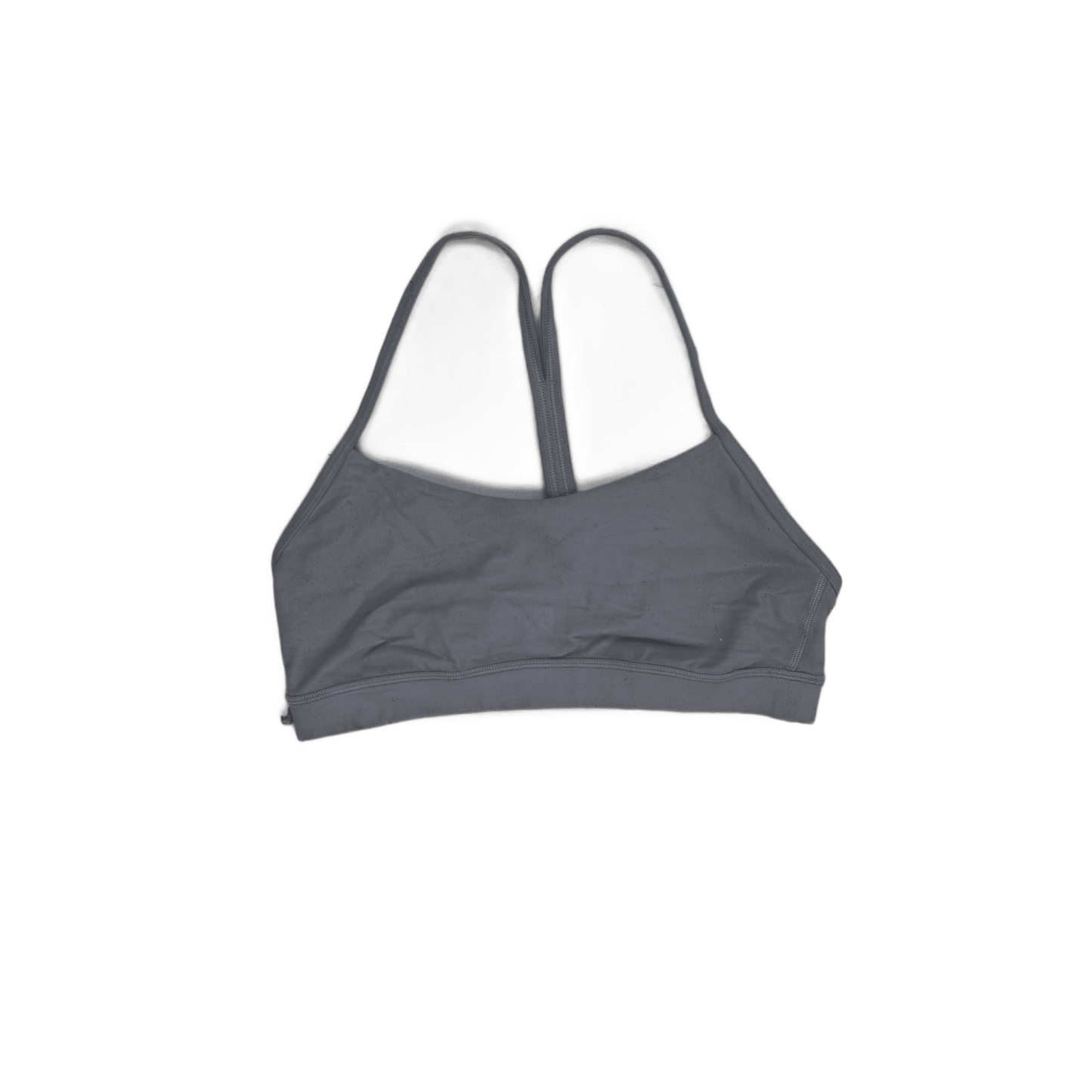 Lululemon Grey Racerback Sports Bra Size 8 Nylon Blend