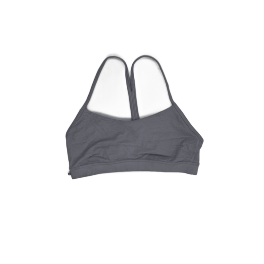 Lululemon Grey Racerback Sports Bra Size 8 Nylon Blend