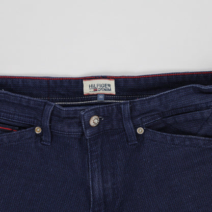 Tommy Hilfiger Denim Shorts Navy Blue Size 30 100 Cotton 25cm Inseam