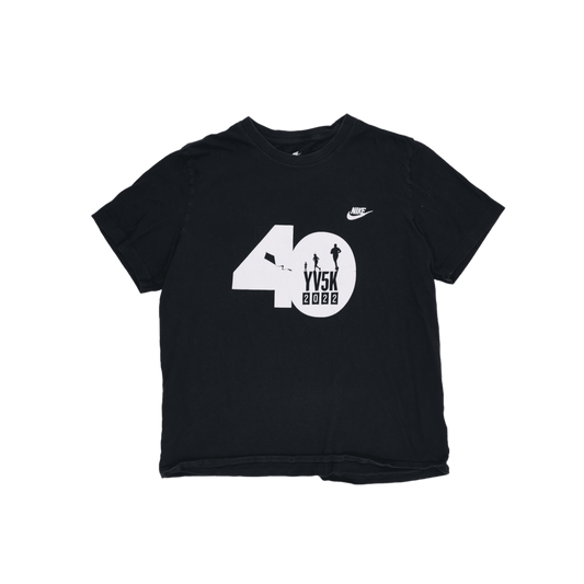 Nike YV5K 2022 Event T-shirt Black XL 100% Cotton Unisex Crew Neck