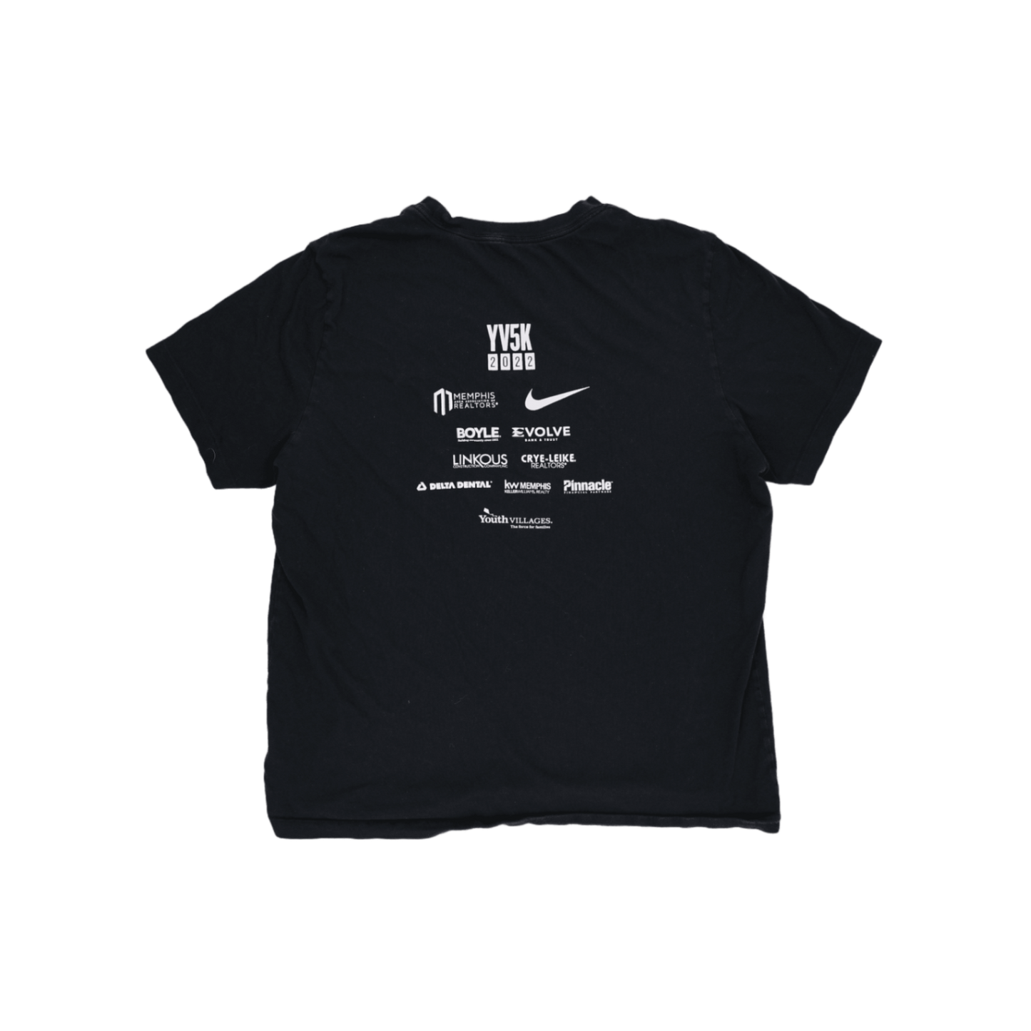 Nike YV5K 2022 Event T-shirt Black XL 100% Cotton Unisex Crew Neck