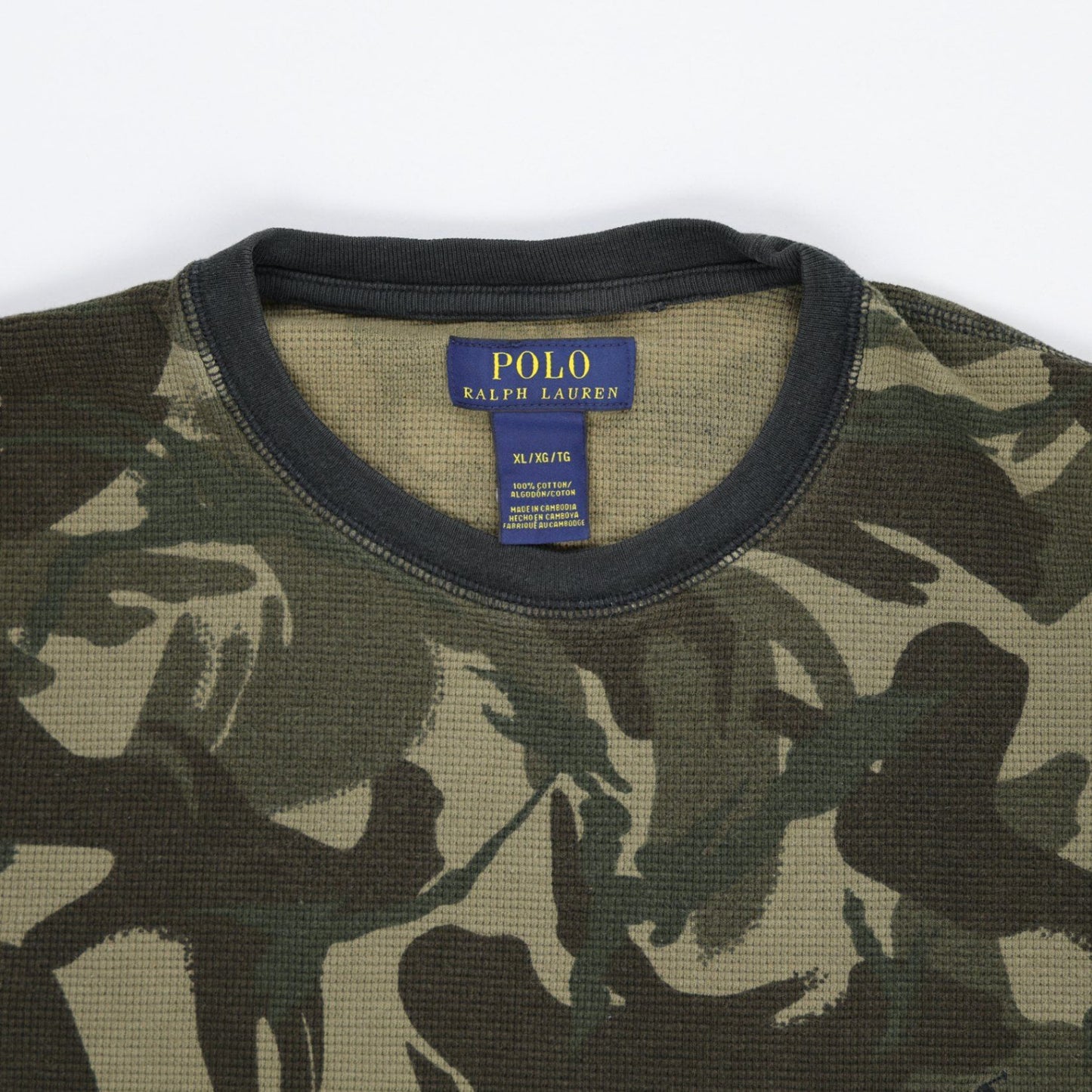 Polo Ralph Lauren Green Camouflage Cotton Crew Neck Sweatshirt XL