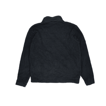 Jack Wolfskin Full Zip Fleece Jacket Black Large 100% Polyester High Neck