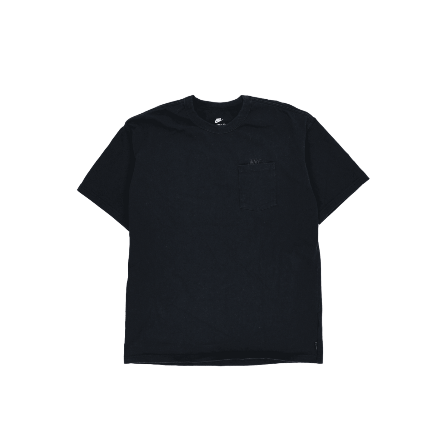 Nike Loose Fit Black Short Sleeve T-Shirt for Men Size Medium Cotton Crew Neck