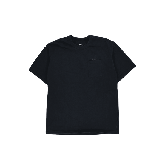 Nike Loose Fit Black Short Sleeve T-Shirt for Men Size Medium Cotton Crew Neck