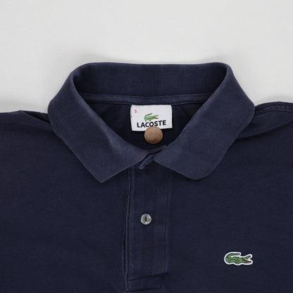 Lacoste Men's Navy Short Sleeve Polo Shirt Size 5 Large Cotton