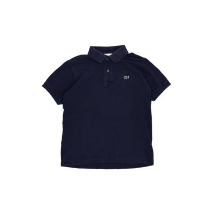 Lacoste Men's Navy Short Sleeve Polo Shirt Size 5 Large Cotton