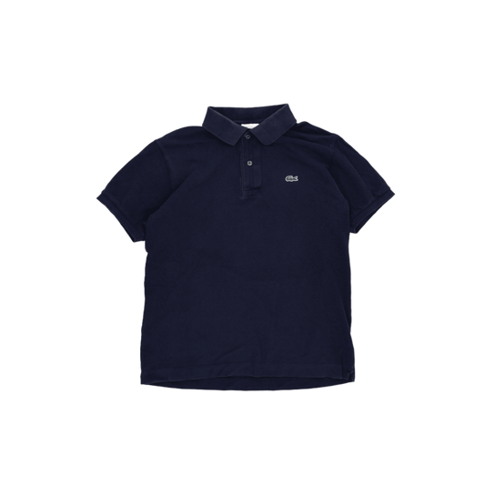 Lacoste Men's Navy Short Sleeve Polo Shirt Size 5 Large Cotton
