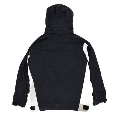 Kappa Vintage Black Hooded Jacket Large Nylon Mens Outerwear