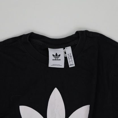 adidas Originals Black Trefoil Logo T-shirt Men's Size S Cotton Crew Neck Casual