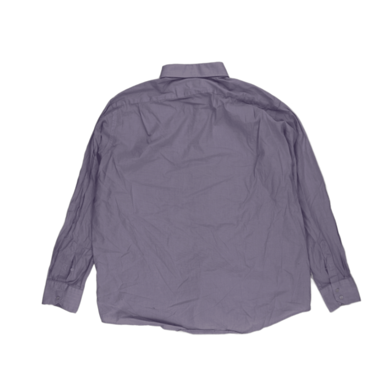 Lacoste Lilac Cotton Button Up Long Sleeve Shirt Size 46 Large Vintage