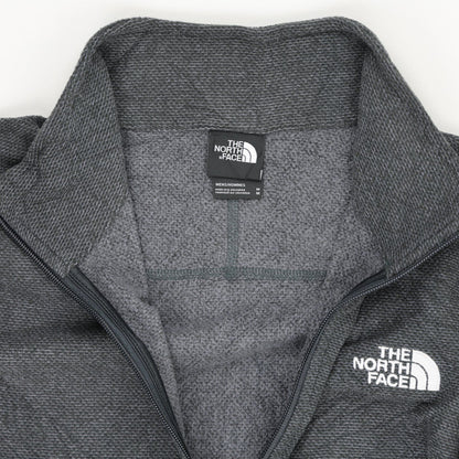 The North Face Men's Charcoal Pullover Fleece Jumper Size M Polyester Funnel Neck
