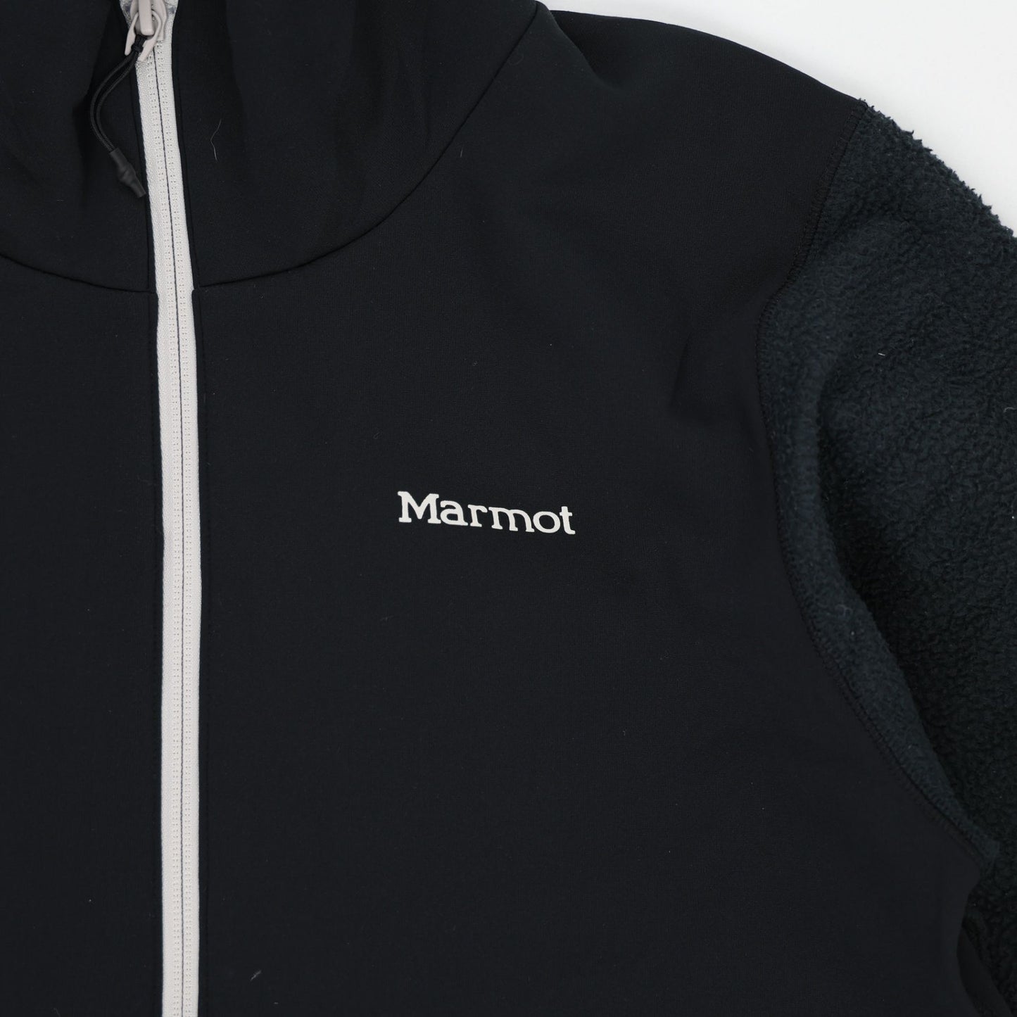 Marmot Women's Black Fleece Full Zip Outdoor Jacket UK 10 Polyester Fleece High Neck