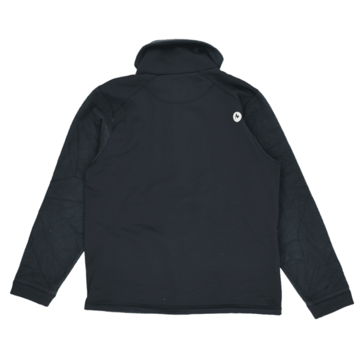 Marmot Women's Black Fleece Full Zip Outdoor Jacket UK 10 Polyester Fleece High Neck