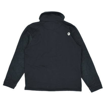 Marmot Women's Black Fleece Full Zip Outdoor Jacket UK 10 Polyester Fleece High Neck