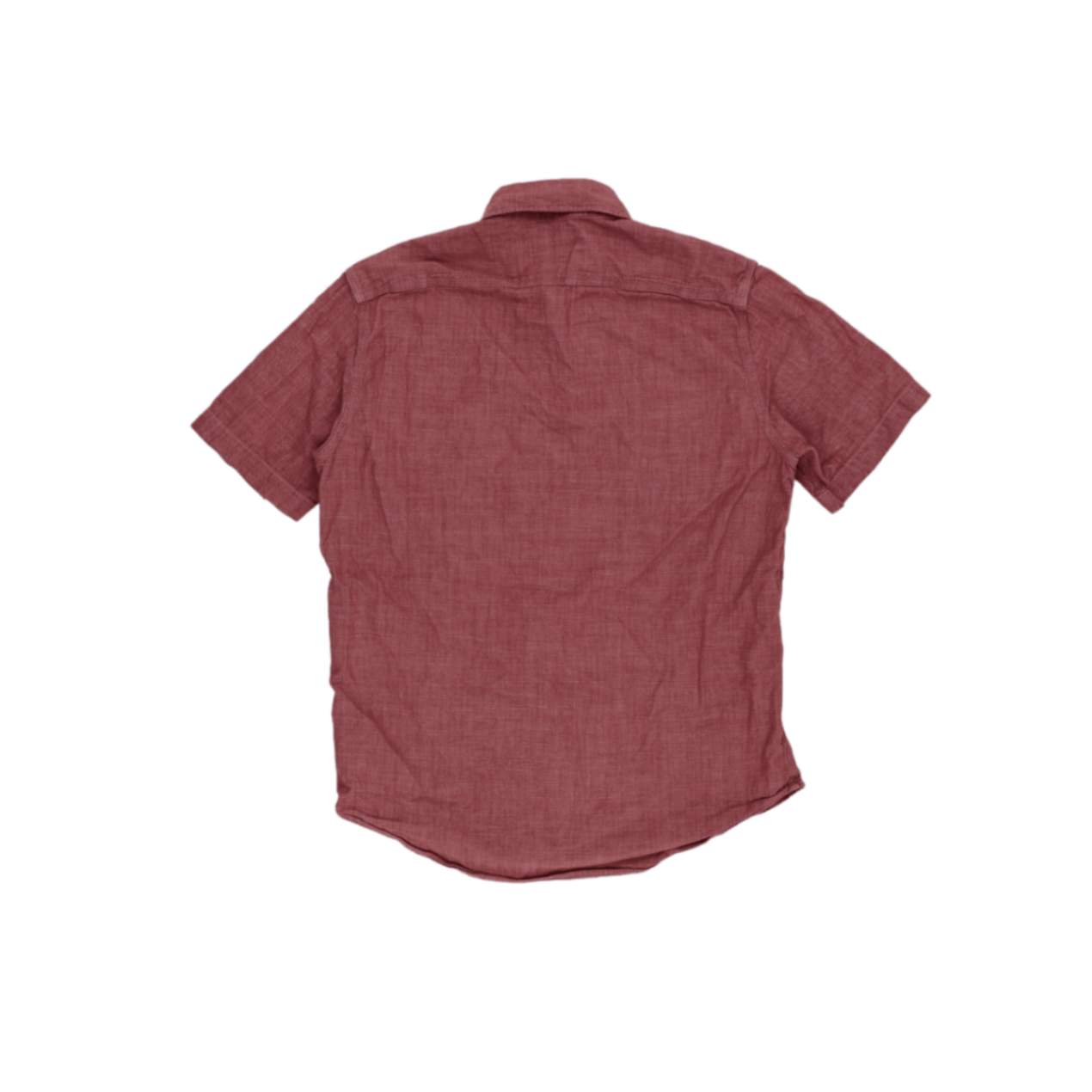 Polo Ralph Lauren Classic Fit Red Short Sleeve Shirt Size Small Linen Blend Casual