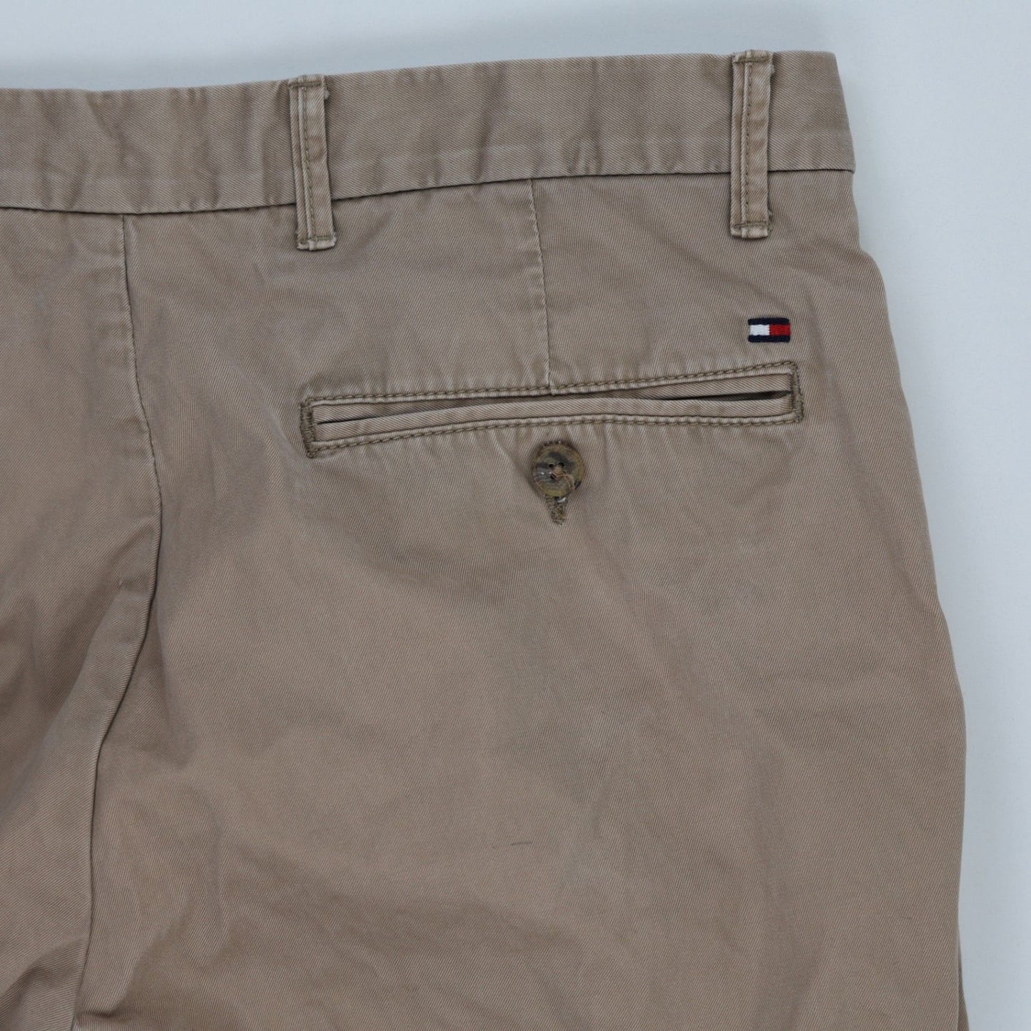 Tommy Hilfiger Beige Cotton Chino Trousers 34 32 Size Large