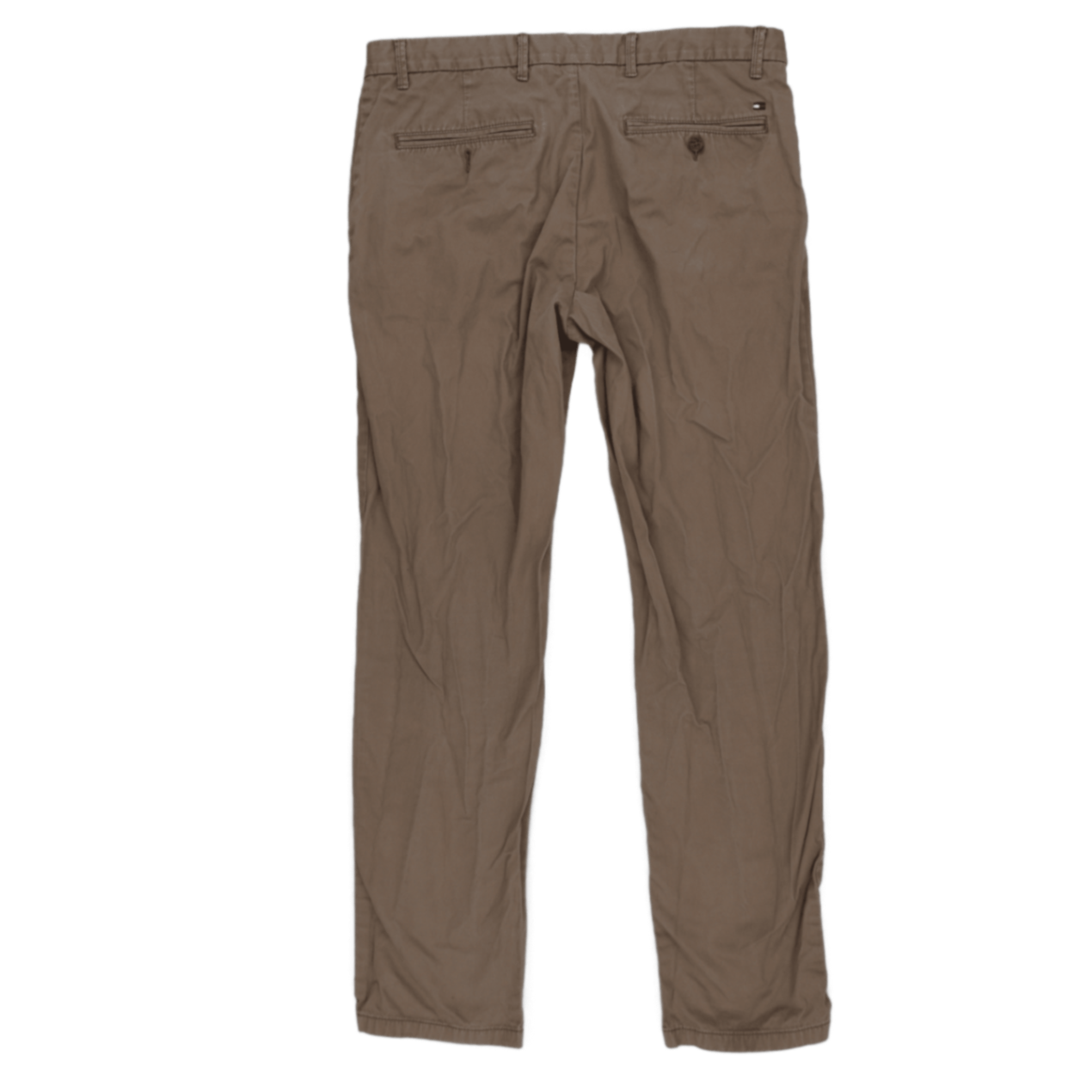 Tommy Hilfiger Beige Cotton Chino Trousers 34 32 Size Large