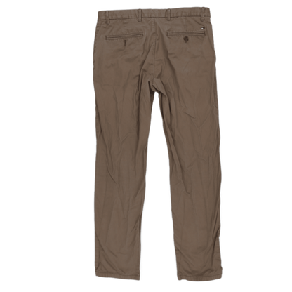 Tommy Hilfiger Beige Cotton Chino Trousers 34 32 Size Large