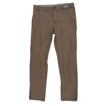 Tommy Hilfiger Beige Cotton Chino Trousers 34 32 Size Large