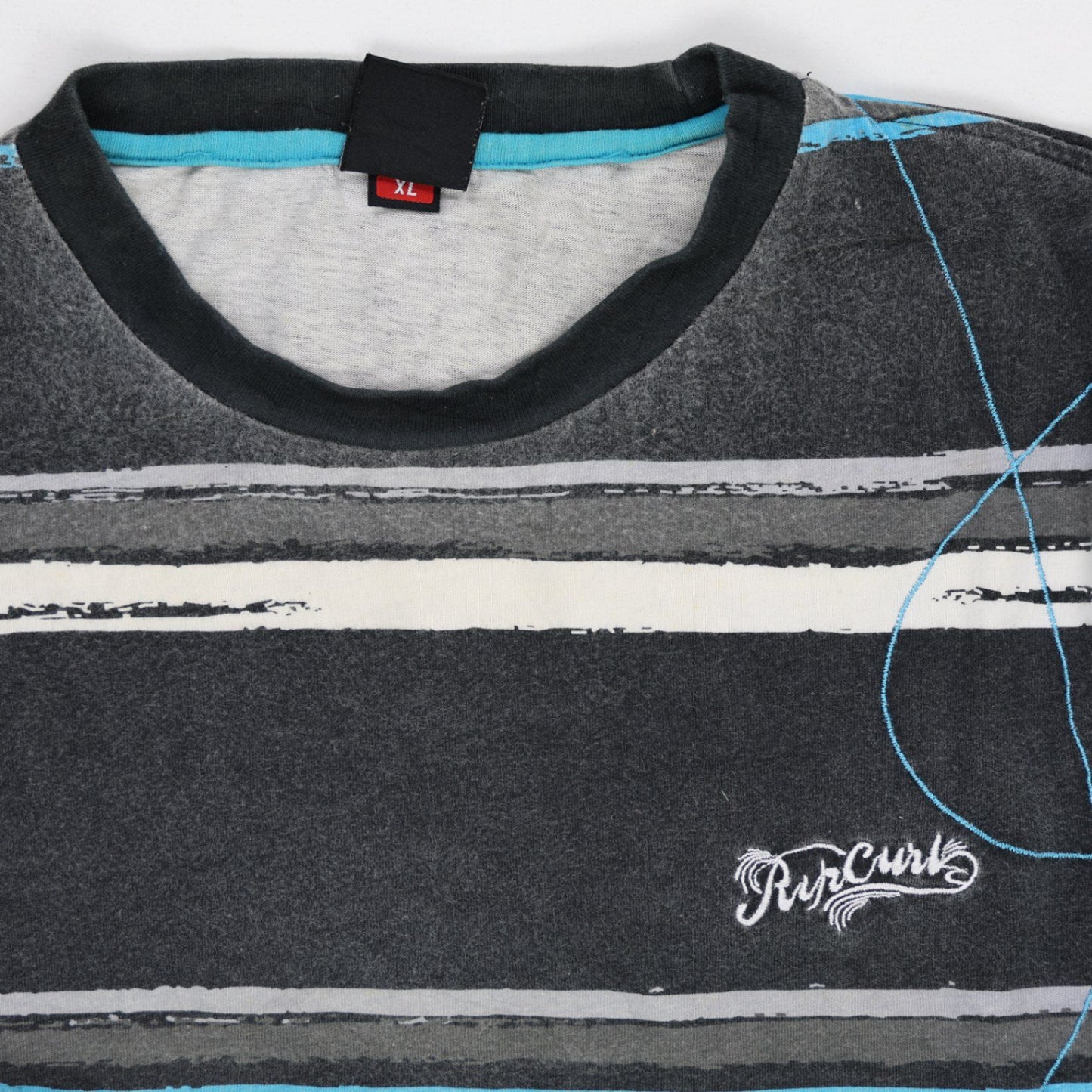 Rip Curl Men's Long Sleeve T-Shirt Black XL Cotton Blend Crew Neck Casual