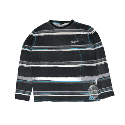 Rip Curl Men's Long Sleeve T-Shirt Black XL Cotton Blend Crew Neck Casual