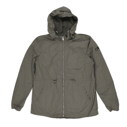 Tommy Jeans Grey Lightweight Hooded Jacket XL 100% Polyamide Shell 100% Polyester Lining