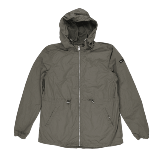 Tommy Jeans Grey Lightweight Hooded Jacket XL 100% Polyamide Shell 100% Polyester Lining