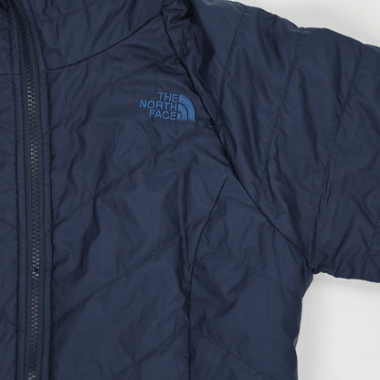 The North Face Navy Hooded Fleece Lined Parka Medium Polyester Outer