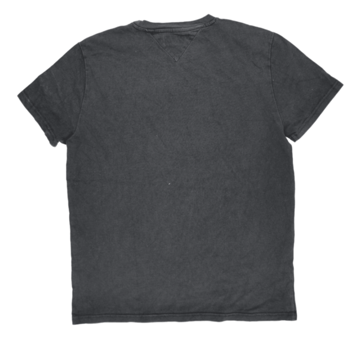 Tommy Jeans Black Cotton Crew Neck T-Shirt for Men Size Medium