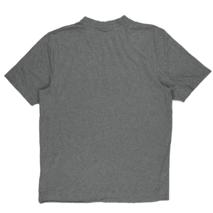 Fila Grey Cotton Logo T-Shirt Men's Large Crew Neck Short Sleeve