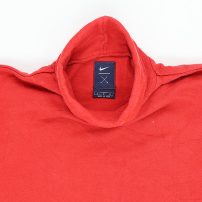 Nike Vintage Red Cotton Roll Neck T-Shirt Large