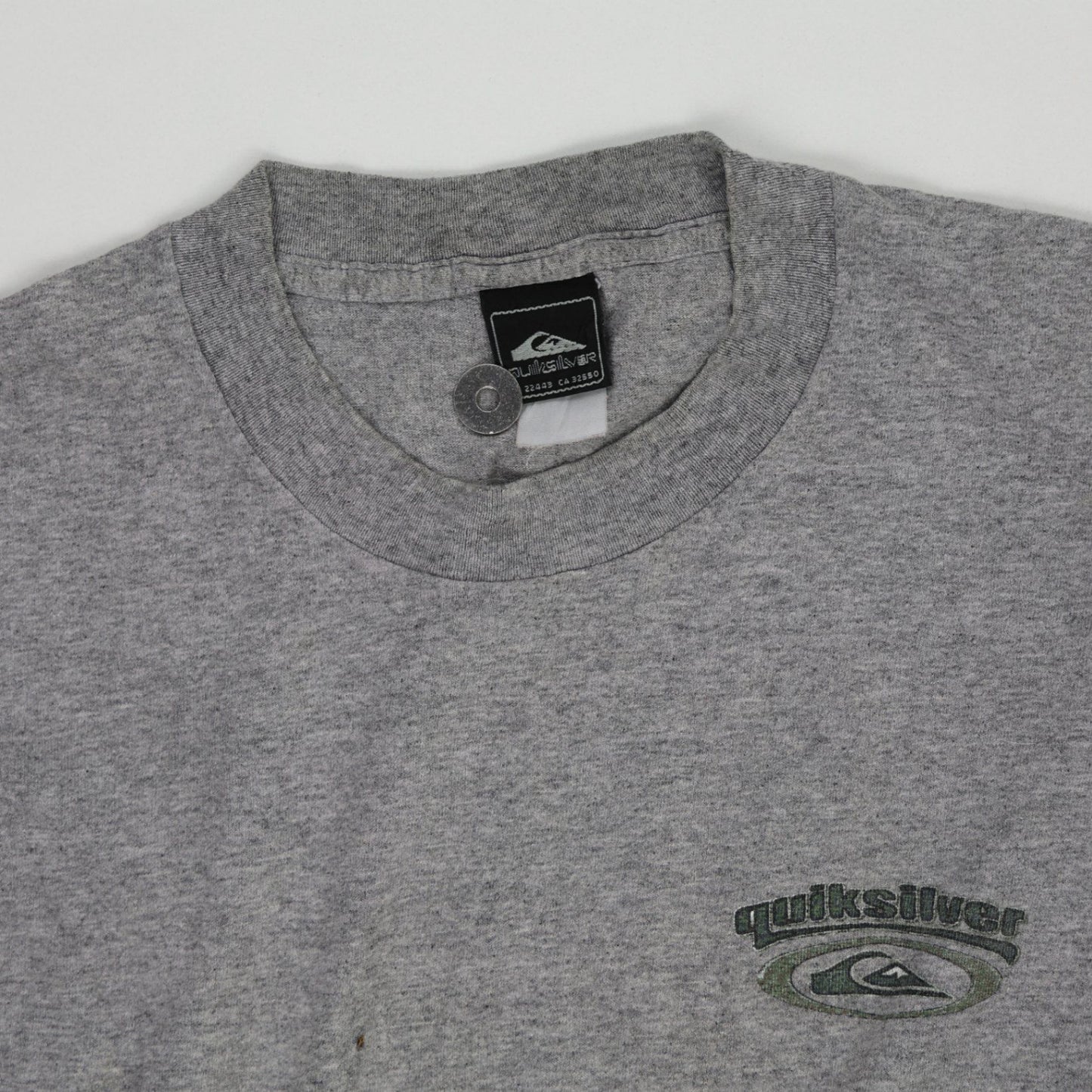 Quiksilver Vintage Grey T-Shirt XL Cotton Crew Neck Casual Men's Clothing
